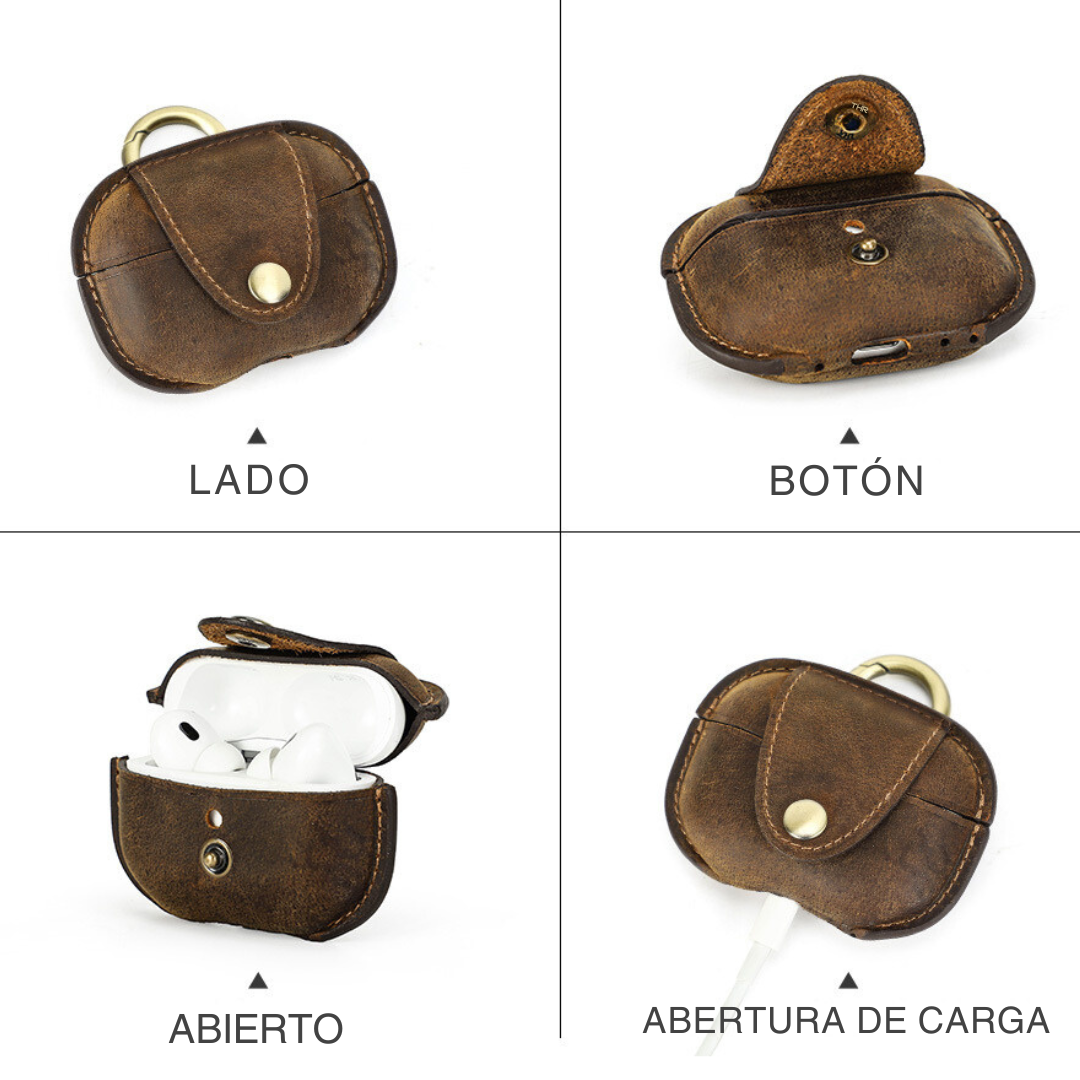 AIRPODS CASE DE PIEL/ AIRPODS PRO 2 MODELO "RAFAEL"