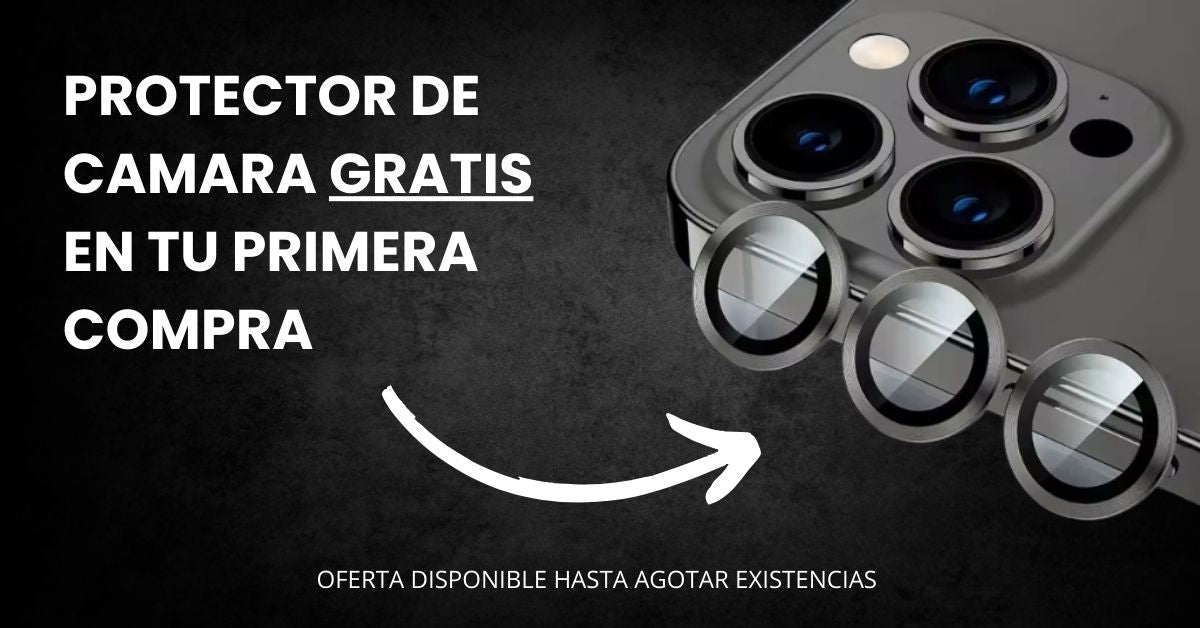 PROTECTOR METALICO PARA CAMARA DE IPHONE