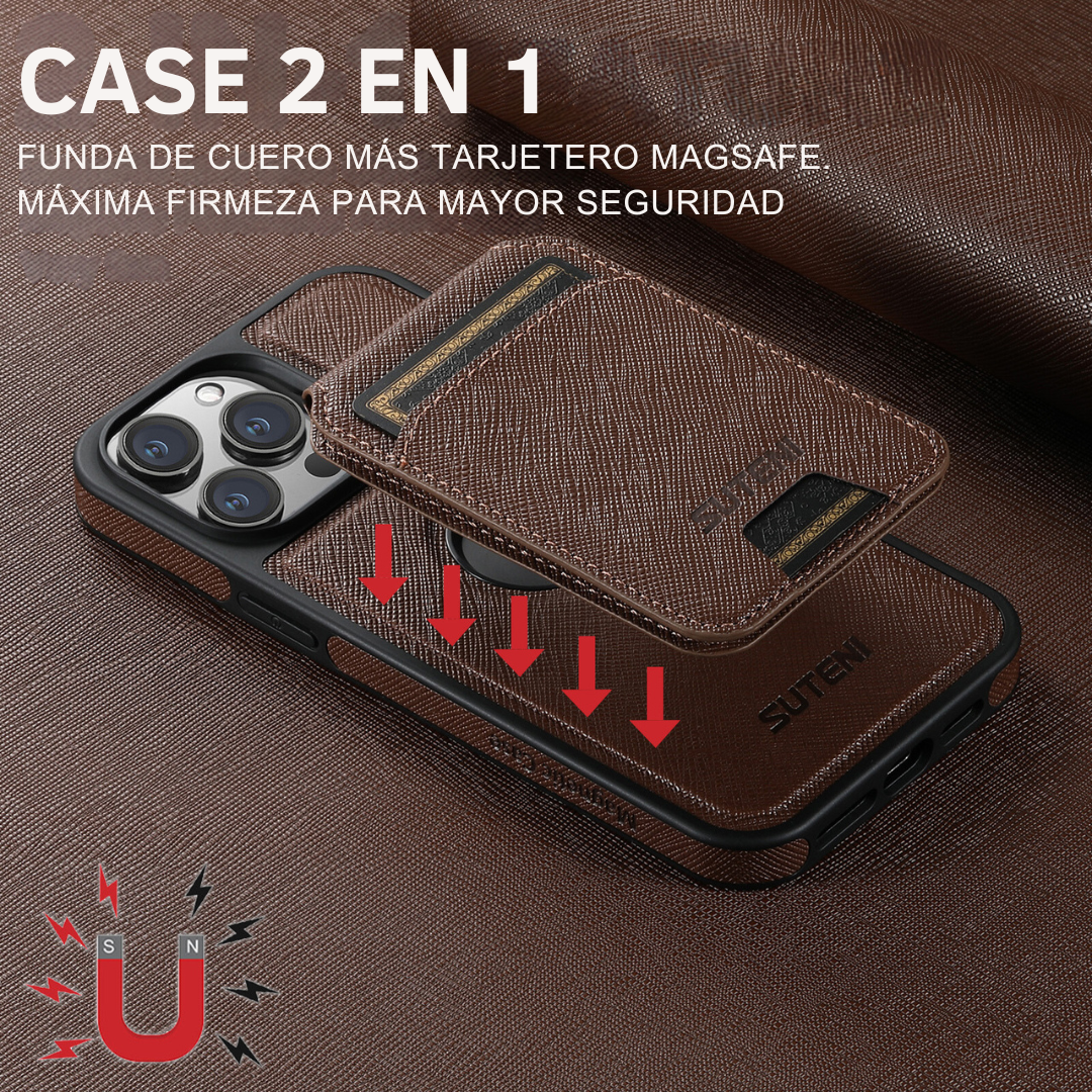 Case De Cuero con Tarjetero MagSafe 50% de Descuento