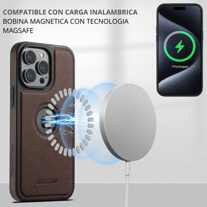 Case De Cuero con Tarjetero MagSafe 50% de Descuento